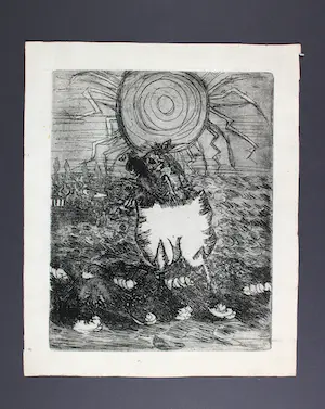 Tilly Krone - Landschap met bomen, en vier andere (5x) kopen? Bied vanaf 25!