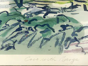 Nell Blaine - Cove with Barge, lithografie kopen? Bied vanaf 75!