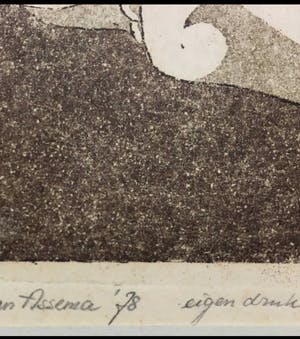 Co van Assema - Droge naald, Stilleven zonder titel. kopen? Bied vanaf 30!