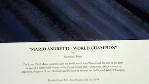 Nicolas Watts - Lotus 79 #5 Mario Andretti (Signed) - Winner French Grand Prix 1978 kopen? Bied vanaf 149!