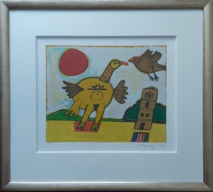 Corneille - Zeefdruk: " Carnaval des Oiseaux " kopen? Bied vanaf 210!