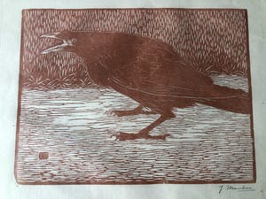 Jan Mankes - Houtsnede Zwarte Kraai - Gesigneerd - 1918 kopen? Bied vanaf 375!