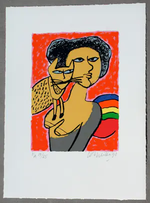 Corneille - Kleuren litho: 1991 kaufen? Bieten Sie von 225!