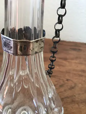Niet of onleesbaar gesigneerd - Kristal karaf met zilver, gemerkt kopen? Bied vanaf 1!
