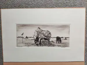 Piet de Vries - 4 etsen met landschap inFriesland kopen? Bied vanaf 40!