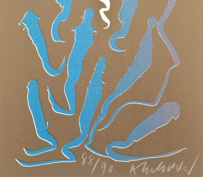 Pierre Alechinsky - Prachtige litho uit de "Tapis et caries" serie kopen? Bied vanaf 250!