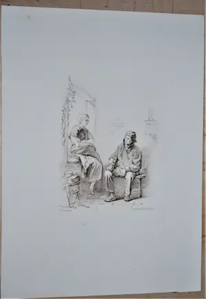 Johannes Heinrich Maria Hubert Rennefeld - 5 gravures naar Jozef Israëls uit ca. 1890 kopen? Bied vanaf 20!