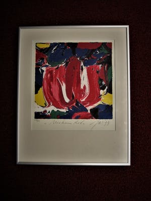 JAS - Atelier le Bateau -Handgesigneerd Expressionistisch Litho "Mokum Red" kopen? Bied vanaf 10!
