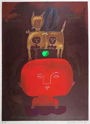 Wouter Stips - Zeefdruk, La rève se repète (...) verkocht voor € 40!