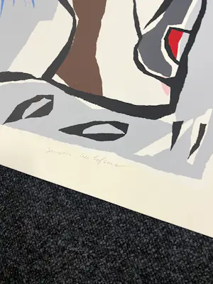 Jeroen Gerlofsma - Set van twee zeefdrukken, De smak & Koe met kalf kopen? Bied vanaf 50!