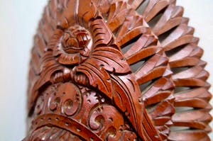 Curiosa - Buste van een Balinese Djanger Danseres - Handgesneden Hout kopen? Bied vanaf 50!