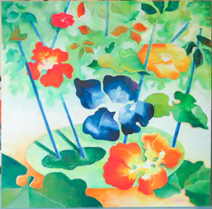 Jan van Delft - Acryl op doek, Tuin 2 (zeer groot) kopen? Bied vanaf 250!
