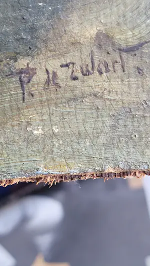 Piet Zwart - Bomenrij aan de waterkant met bootje kopen? Bied vanaf 80!