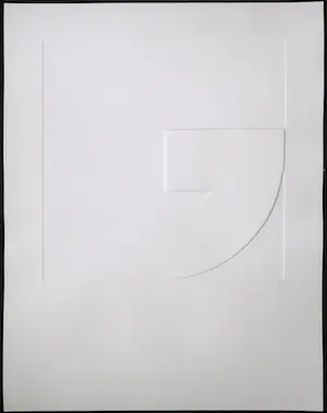 Harry van Kuyk - Minimalistische compositie, reliëfdruk - 1973 kopen? Bied vanaf 195!