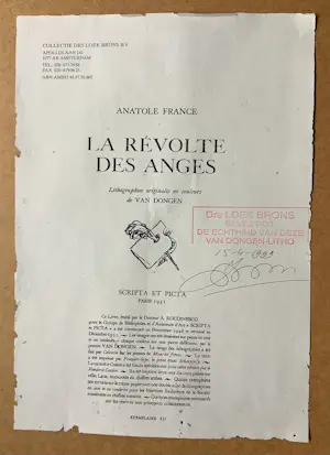 Kees van Dongen - La Révolte des anges (Heren op stand) kopen? Bied vanaf 195!