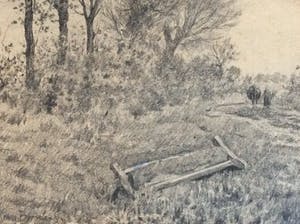 Jan Willem van Borselen - 1825-1892. Boerin met koe in landschap kopen? Bied vanaf 95!