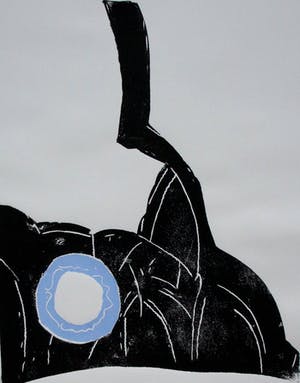 Norbert Prangenberg - Linosnede: "Besuch in Urach" kopen? Bied vanaf 80!