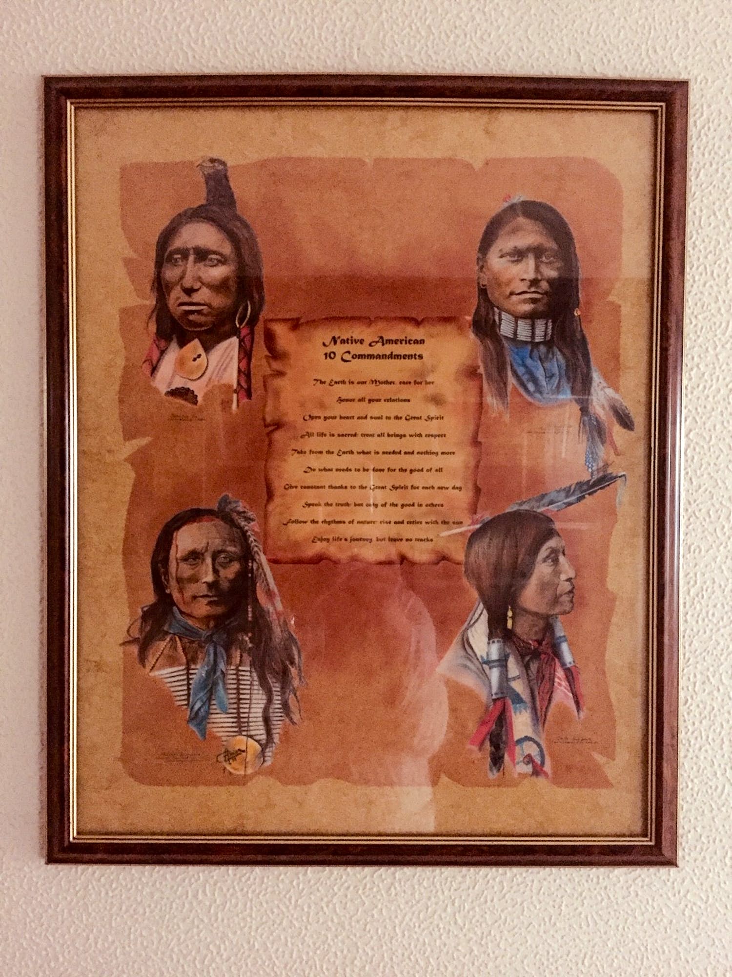 Niet of onleesbaar gesigneerd - Native American 10 Commandments kopen? Bied vanaf 1!