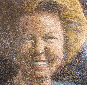 Julio Ghiorzi - Acryl op doek, Beatrix (Groot) verkauft für € 150!