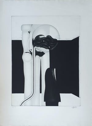 Gerd van Dulmen - Zonder titel - ets - 1971 kopen? Bied vanaf 35!