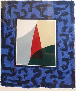 Harrie Gerritz - Compositie in schilderachtig kader | Ingelijst | Zeer groot verkocht voor € 55!