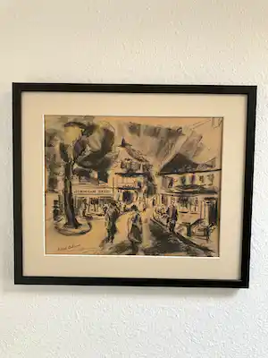 Karel Arkema - Groninger Ploeg -Houtskooltekening met de hand gesigneerd verkauft für € 131!