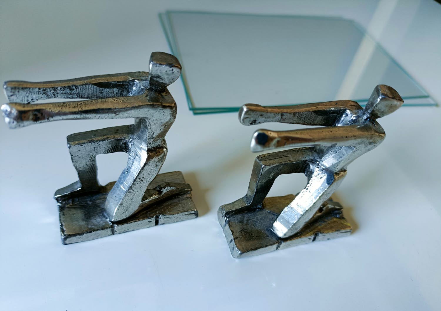 Corry Ammerlaan - Modernistische verzilverde houders met glazen frame kopen? Bied vanaf 1!
