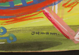 Hans Ittmann - gouache, Fantasiefiguur kopen? Bied vanaf 150!