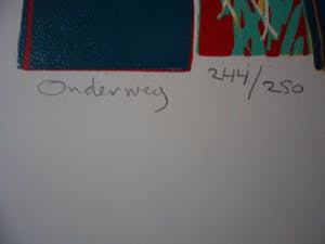 Diana van Hal - gesigneerde linosnede - Onderweg kopen? Bied vanaf 30!