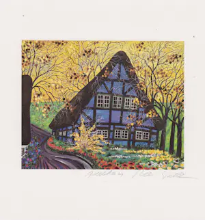 Volker Ritters - e.a: zes handgesigneerde zeefdrukken: Alchemist, Landschappen I t/m V kopen? Bied vanaf 35!