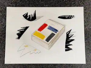 Pat Andrea - Zeer groot kleuren litho "Schetsboek nr. 2" zeer kleine oplage (15) - gesigneerd kopen? Bied vanaf 75!