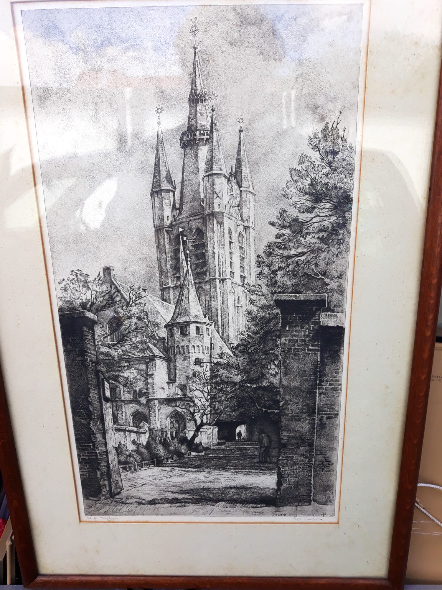 Willem Gerard Hofker - Kerk te Gouda verkocht voor € 55!