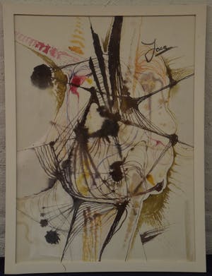 Joan Bakker - Compositie, 1971 - Aquarel op papier - BKR Rotterdam kopen? Bied vanaf 20!