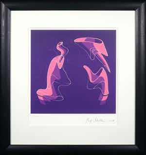 Rob Scholte - Zeefdruk, Kauwgum Flessen - Ingelijst verkocht voor € 160!