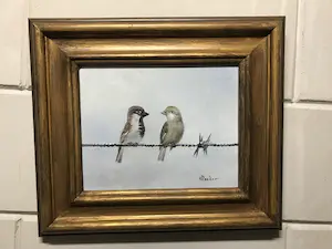 Henk Poeder - Twee Mussjes op prikkeldraad kopen? Bied vanaf 50!