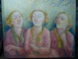 An Beerman - Olieverf op linnen , Zonnen – 100 x 115 cm - 2007 kopen? Bied vanaf 1!