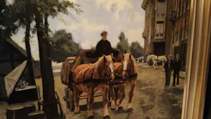 Gijsbertus van Overbeek - Paardenkoets in de haven kopen? Bied vanaf 4980!