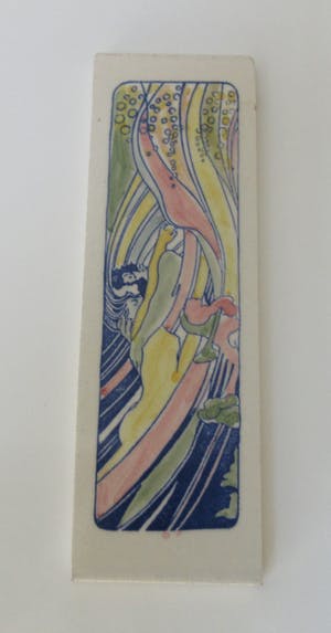 Niet of onleesbaar gesigneerd - Drie Jugendstil siertegels kopen? Bied vanaf 1!