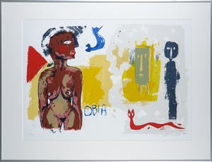 John Lie a Fo - Zeefdruk, Obia - Ingelijst kopen? Bied vanaf 1!