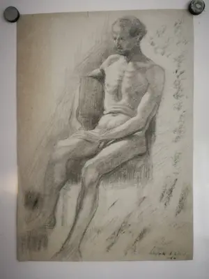 Sierk Schroder - Portret man. Naakt. kopen? Bied vanaf 75!