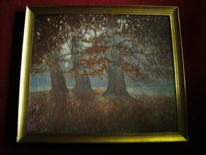 Niet of onleesbaar gesigneerd - Belgisch Impressionistisch-Luministisch olieverf "Ochtend in het Park" kopen? Bied vanaf 10!