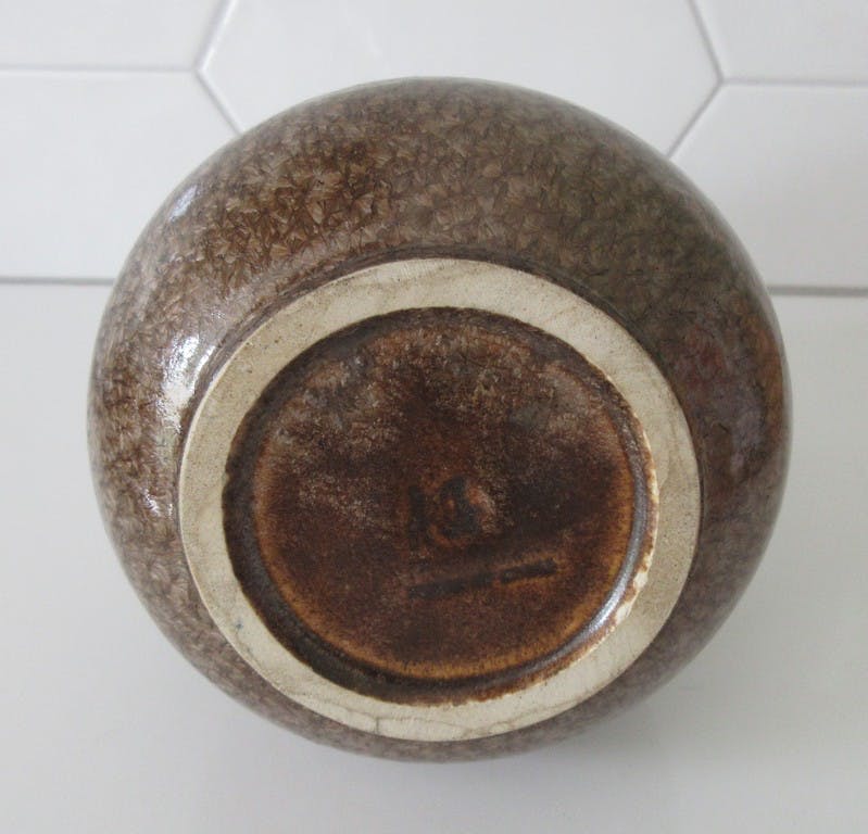 Niet of onleesbaar gesigneerd - Art deco aardewerken kristalline vaas kopen? Bied vanaf 1!