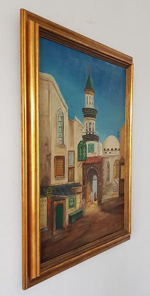 Niet of onleesbaar gesigneerd - figuren bij een Poort. kopen? Bied vanaf 1!