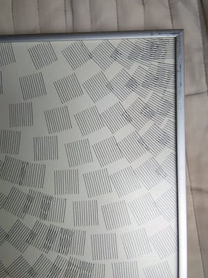 Peter ten Hoorn - Variatie op Ritme 6 - Abstracte lijntekening kopen? Bied vanaf 1!