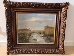 Steef Wijnhoven - Rietlandschap verkocht voor € 100!