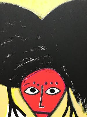 Corneille - l'oiseau noir à tête rouge - e.a. exemplaar kopen? Bied vanaf 175!