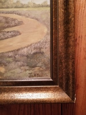 Thomas van Wissen - Heidelandschap - eind 19e eeuw Gouache - ingelijst achter glas kopen? Bied vanaf 40!