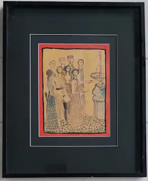 Lucebert - Compositie met personen - zeer vroege prachtige tekening kopen? Bied vanaf 1425!