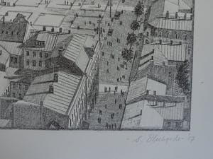 Stefan Bleekrode - Lithografie "Krakau" kaufen? Bieten Sie von 225!