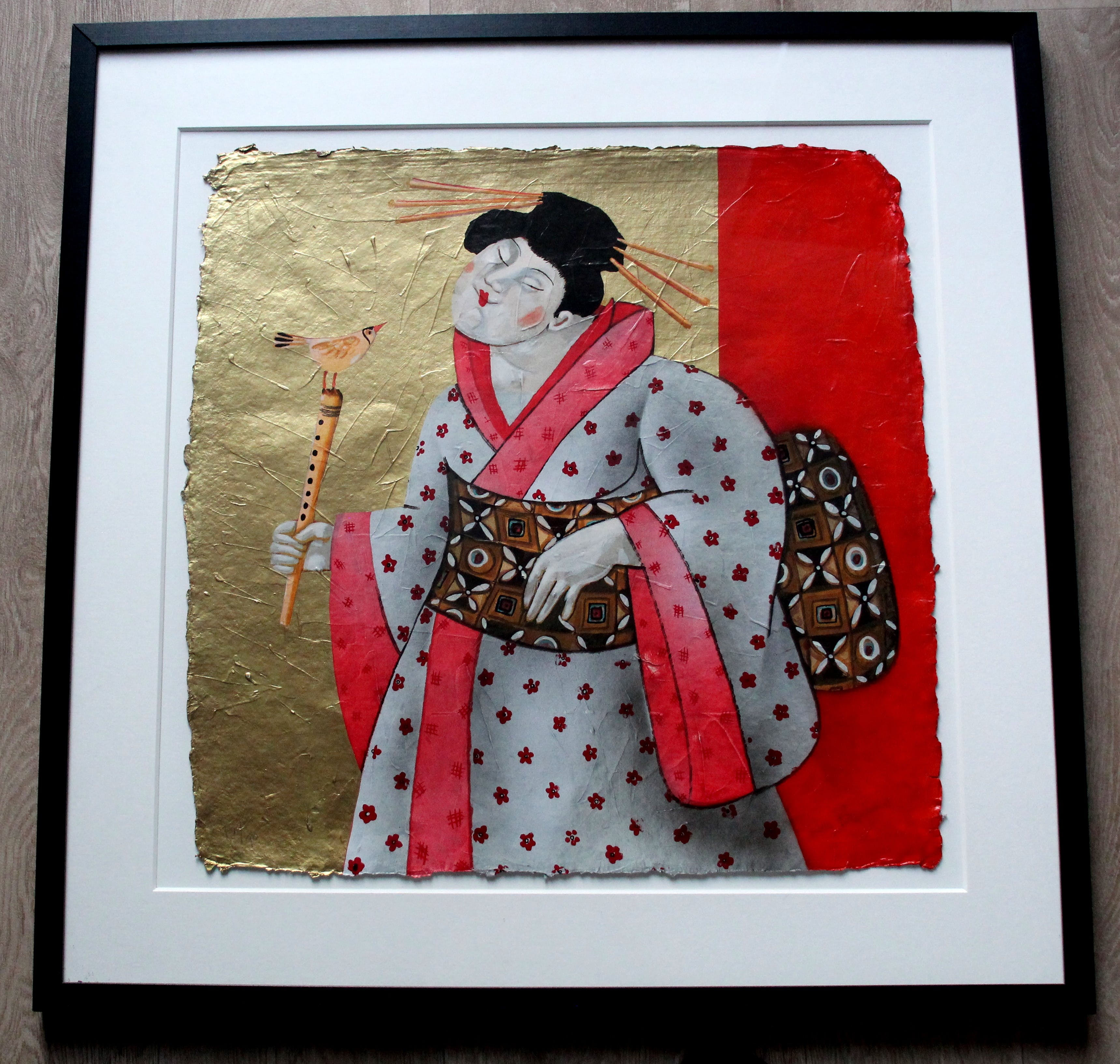 Ada Breedveld - ingelijste zeefdruk: Femmes Japponais kopen? Bied vanaf 100!